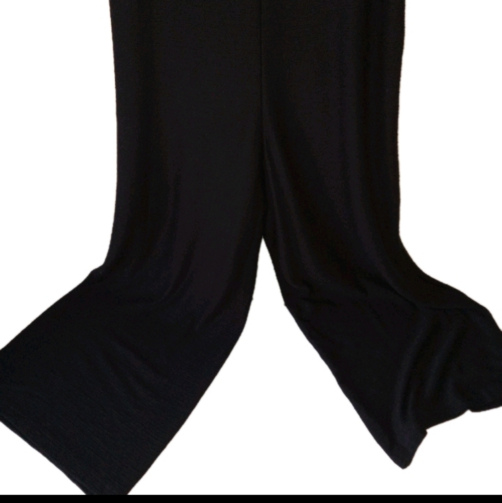 Nwt MARFINNO Black Textured Viscose Jumpsuit Italy Medium - Picture 3 of 9